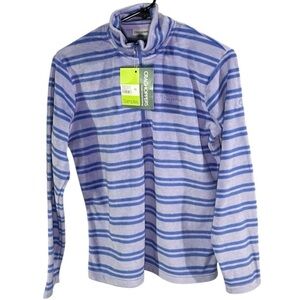 NWT Sample Craghoppers Purple and White Striped Sweater